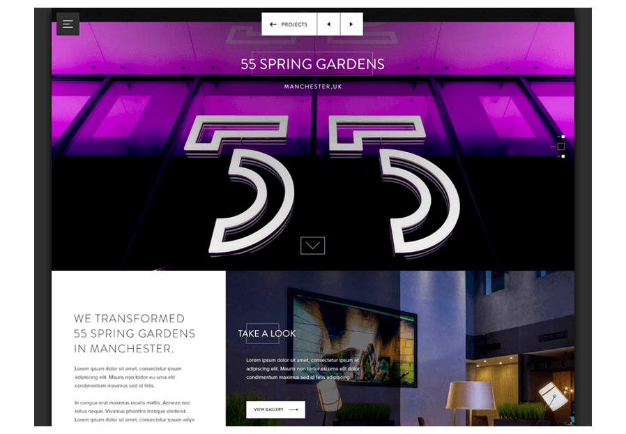 Keengolaberty created the website for construction company ARCO to present their services